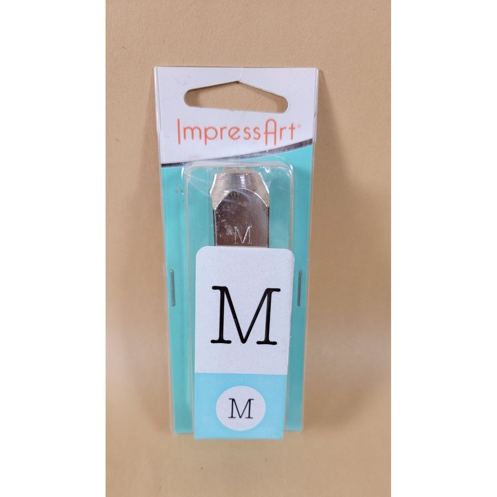 ImpressArt Metal Stamp Uppercase Letter M Serif Font Jewelry Making Tool NEW